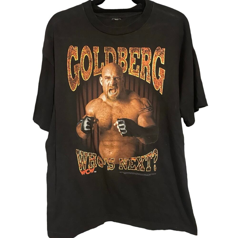 Vintage 90s Bill Goldberg Who’s Next? 1998 Wcw Wrestling Shirt Adult Large